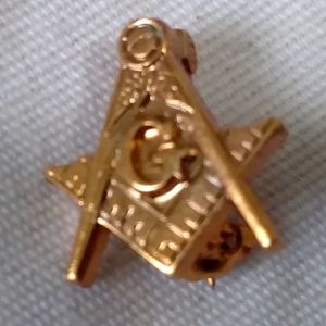 Mason Pin Freemason Tie Tack ("Masonic Occult Collectible")